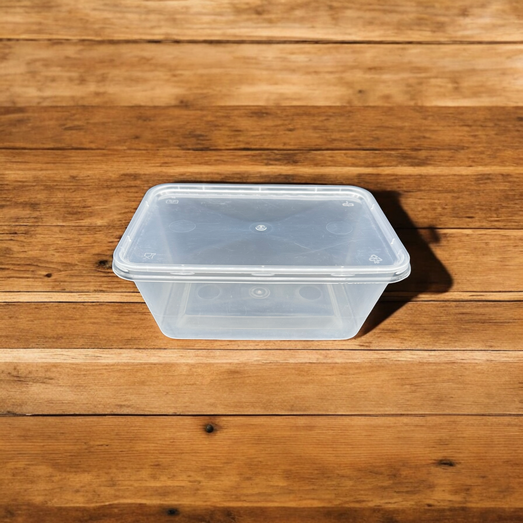 Barquette injectée translucide 1000 ml + couvercle